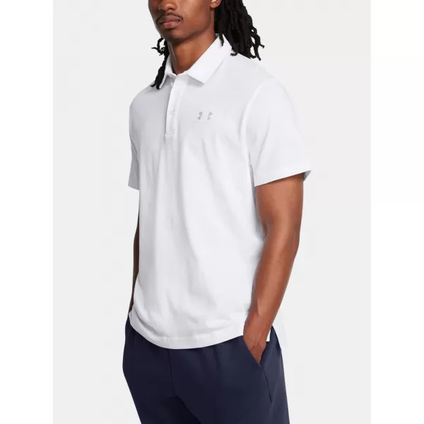  Férfi póló UNDER ARMOUR ICON POLO 1386608-100 FEHÉR 