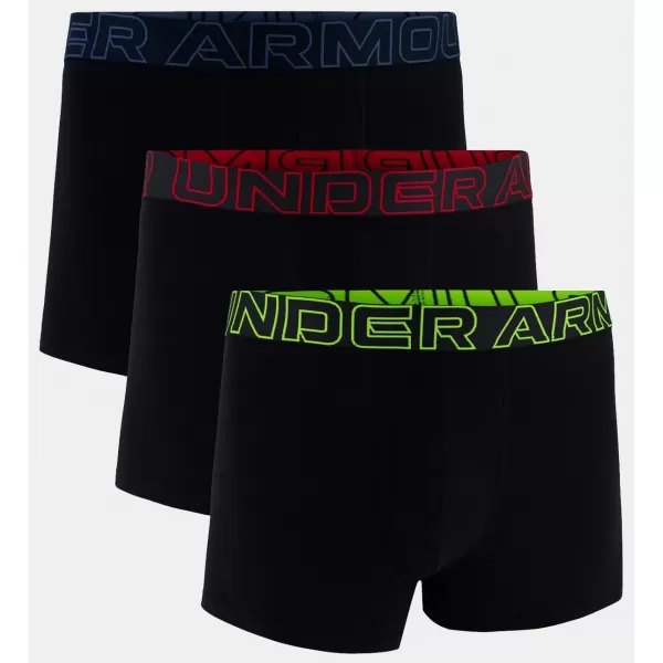  Férfi boxerek UNDER ARMOUR M PERF COTTON 3IN (3KS) 1383891-004 FEKETE 