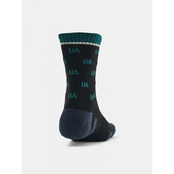  Zokni UNDER ARMOUR PERF COTTON NOV MID (2 PÁRY) 1379534-002 FEKETE 