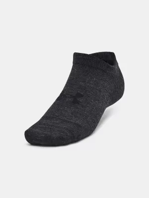 Zokni UNDER ARMOUR ESSENTIAL NO SHOW (3 PÁRY) 1382623-001 FEKETE
