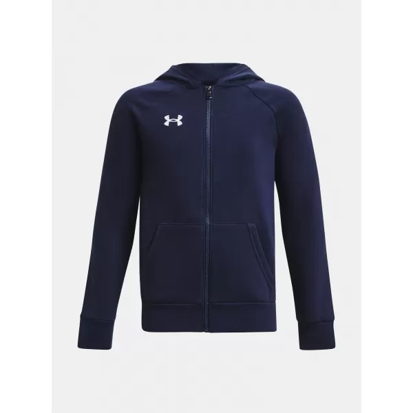  Fiú pulóver UNDER ARMOUR RIVAL FLEECE FZ HOODIE 1379794-410 KÉK 