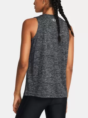 Női felső UNDER ARMOUR TECH TANK TWIST 1383656-001 FEKETE
