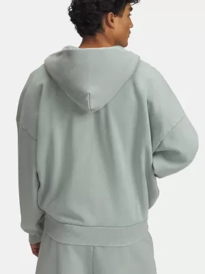 Férfi pulóver UNDER ARMOUR ICON HWT FLEECE WASH FZ 6000651-348 ZÖLD