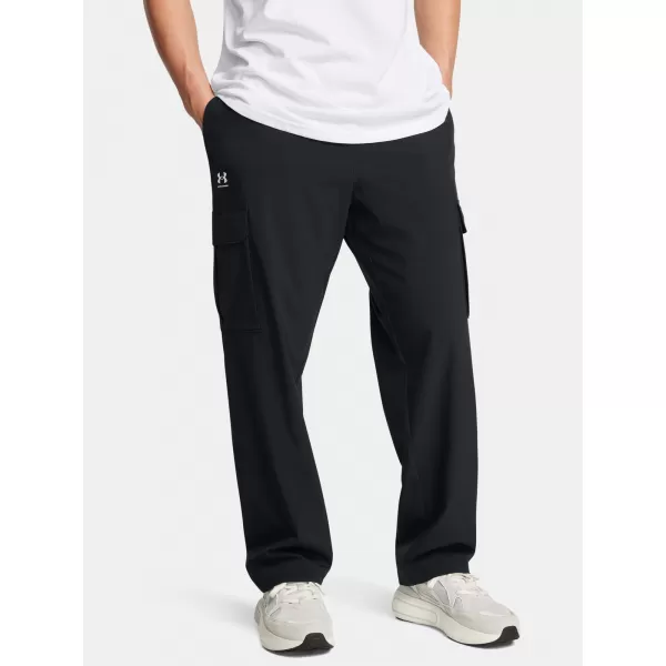  Férfi sportnadrág UNDER ARMOUR VIBE WOVEN CARGO PANTS 1386558-001 FEKETE 