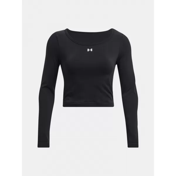  Női póló UNDER ARMOUR TRAIN SEAMLESS LS 1379150-001 FEKETE 