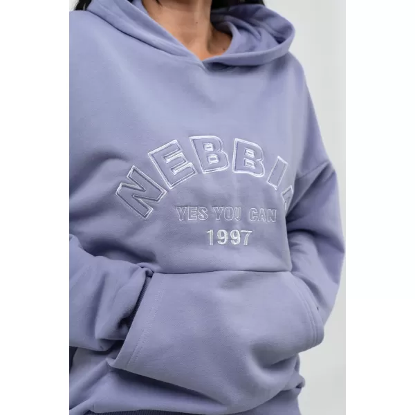  Oversize kapucnis GYM RAT 256 VILÁGLILA Nebbia 