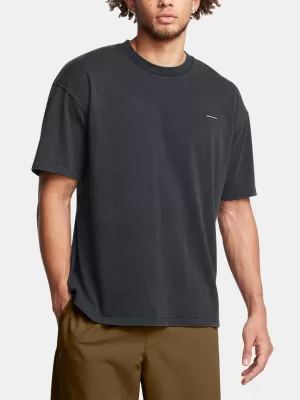 Férfi póló UNDER ARMOUR M HW OS LOGO WASH SS 1389147-001 FEKETE