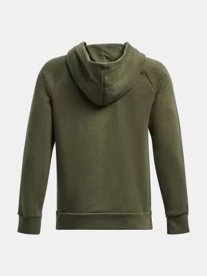 Fiú pulóver UNDER ARMOUR RIVAL FLEECE HOODIE 1379792-390 ZÖLD