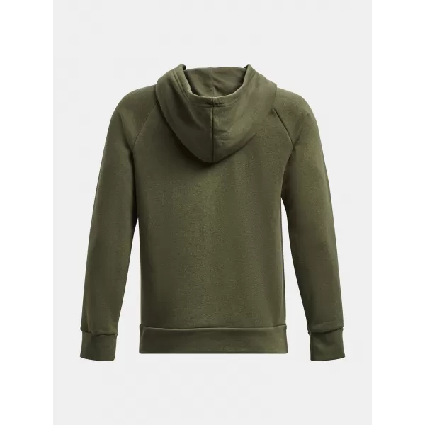  Fiú pulóver UNDER ARMOUR RIVAL FLEECE HOODIE 1379792-390 ZÖLD 