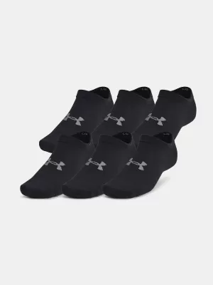 Zokni UNDER ARMOUR ESSENTIAL NO SHOW (6 PÁRŮ) 1382611-001 FEKETE