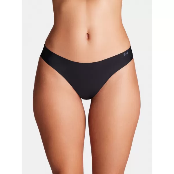  Női tanga UNDER ARMOUR PURE STRETCH NS TANGA 1383893-001 FEKETE 