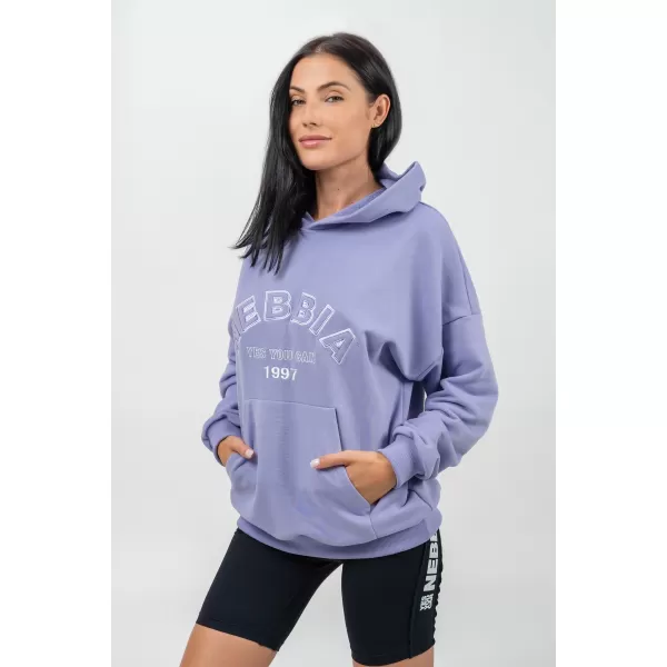 Oversize kapucnis GYM RAT 256 VILÁGLILA Nebbia 