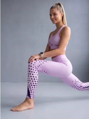 Női funkcionális sport melltartó prémium ALTISPORT VOJ/ALW109POD01 HALVÁNYLILA
