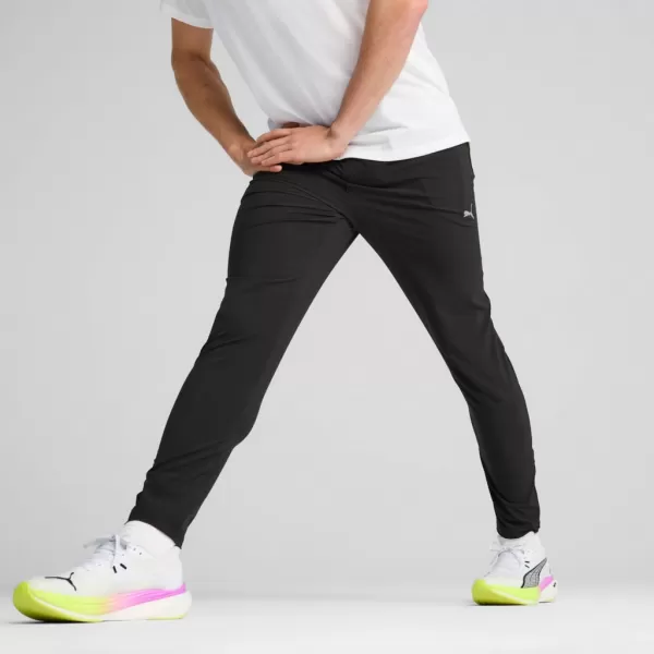  Nadrág PUMA M RUN VELOCITY TAPERED PANT 526775-01 FEKETE 
