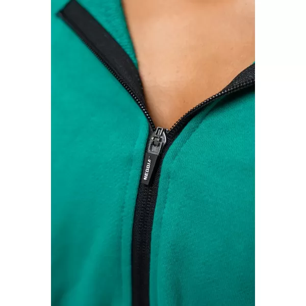  Crop kapucnis ICONIC 254 GREEN Nebbia 
