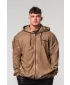 Kimosott pulóver cipzárral GYM BRO 362 LIGHT BROWN Nebbia