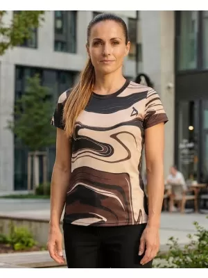 Prémium funkcionális női póló ALTISPORT VOJ/ALW099TR01 BARNA