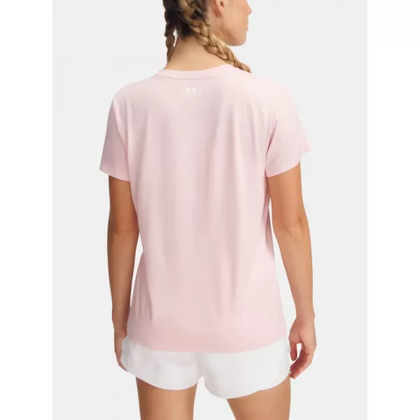  Női póló UNDER ARMOUR TECH SSV- TWIST 1384227-647 RÓZSASZÍN 
