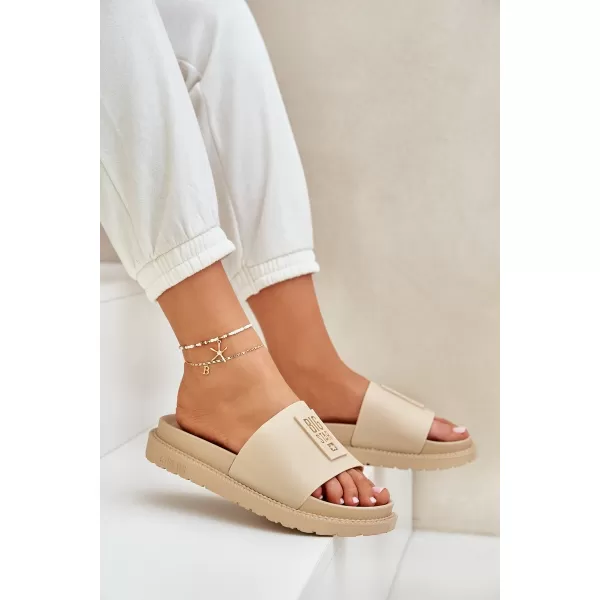  Női papucsok BIG STAR LL274A210 BEIGE Big Star cipők 
