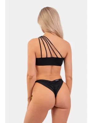 One Shoulder Bandeau Bikini fürdőruha - Top 448 BLACK Nebbia