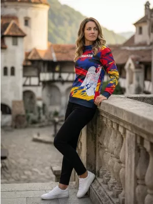 Női funkcionális pulóver prémium ALTISPORT VOJ/ALW036RO/MI01 SZEREP