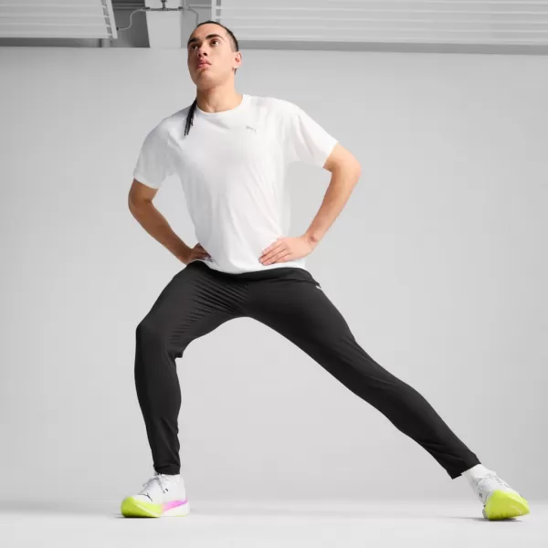  Nadrág PUMA M RUN VELOCITY TAPERED PANT 526775-01 FEKETE 