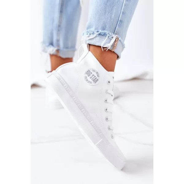  Női bőr bokacsizma BIG STAR GG274016 WHITE Big Star Shoes 