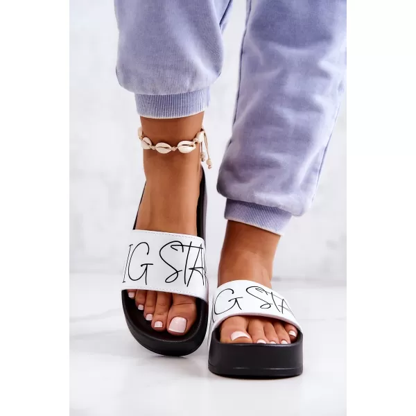  Női divatpapucs BIG STAR JJ274A275 WHITE Big Star Shoes 