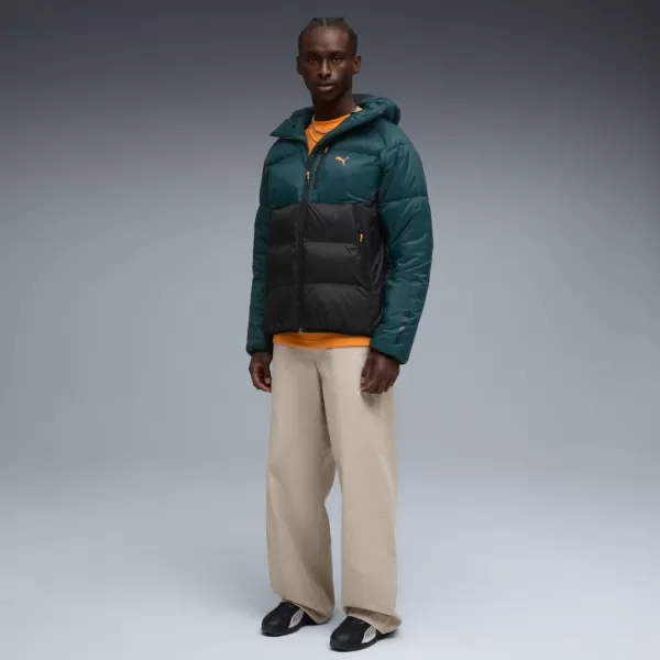  Férfi dzseki PUMA TECH PRIMALOFT PUFFER JACKET 632165-75 ZÖLD 
