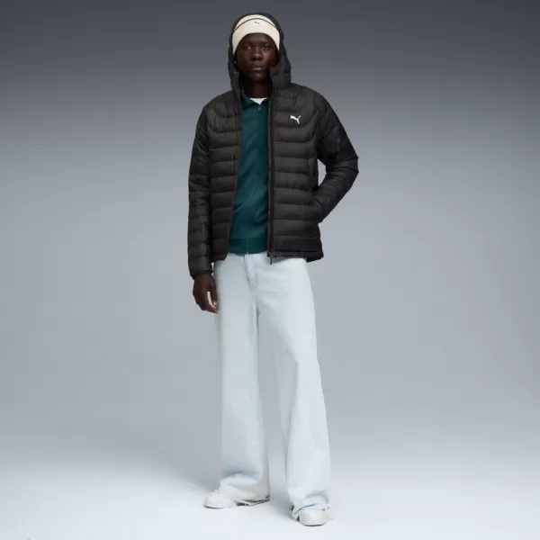  Férfi dzseki PUMA PACKLITE HOODED DOWN JACKET 685221-01 FEKETE 