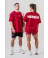 Túlméretezett póló GYM ESSENTIALS 381 DARK RED Nebbia