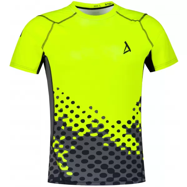  Férfi funkcionális tömörítés T -piró prémium ALTISPORT VOJ/ALM109TR04 FLUO SÁRGA 