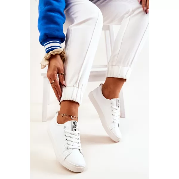  Női bőr tornacipő BIG STAR JJ274311 WHITE Big Star Shoes 