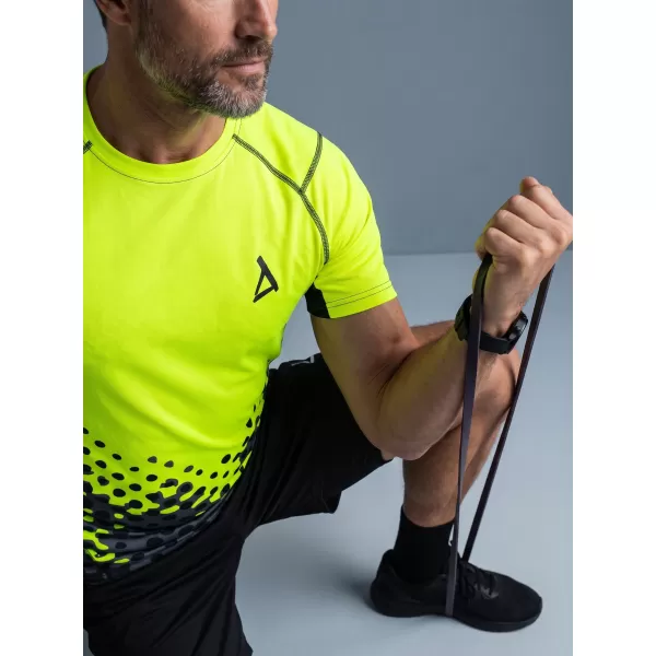  Férfi funkcionális tömörítés T -piró prémium ALTISPORT VOJ/ALM109TR04 FLUO SÁRGA 