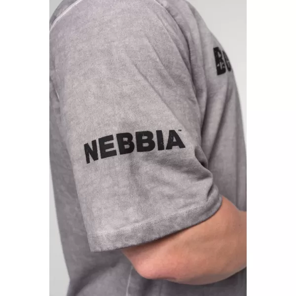  Lemosott pamut nehézsúlyú póló GRIND 370 LIGHT GREY Nebbia 