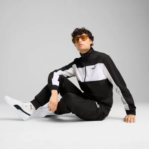  Férfi készlet PUMA POLY COLORBLOCK SUIT 687304-01 FEKETE 