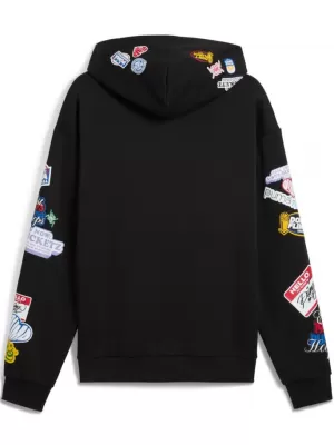 Férfi pulóver PUMA HOOPERHOTLINE PULLOVER HOODIE 632827-02 FEKETE