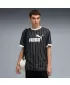 Férfi mez PUMA ESS STRIPED JERSEY 688263-01 FEKETE