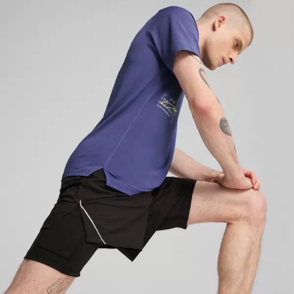  Rövidnadrág PUMA M RUN ULTRAWEAVE 2IN1 5"" SHORT​ 526635-01 FEKETE 
