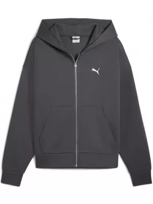 Férfi pulóver PUMA WARDROBE ESS BOXY FULL-ZIP HOODIE DK 632066-44 SZÜRKE