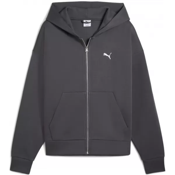  Férfi pulóver PUMA WARDROBE ESS BOXY FULL-ZIP HOODIE DK 632066-44 SZÜRKE 