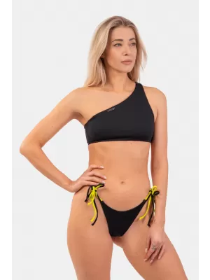 One Shoulder Bandeau Bikini fürdőruha - Top 448 BLACK Nebbia