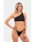 One Shoulder Bandeau Bikini fürdőruha - Top 448 BLACK Nebbia