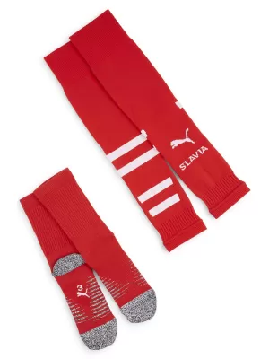 Futball PUMA TEAM SKS GRAPHIC SOCKS PROMO 775220_03 PUMA PIROS/PUMA FEHÉR