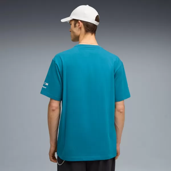  Ing PUMA BMW MMS BOLD GRAPHIC TEE 632914-06 KÉK 