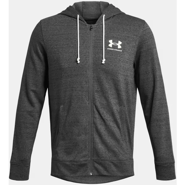  Férfi pulóver UNDER ARMOUR UA RIVAL TERRY LC FZ SZÜRKE 
