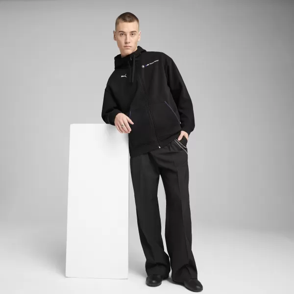  Férfi pulóver PUMA BMW MMS ESS+ FZ HDED JACKET 630629_01 PUMA FEKETE 