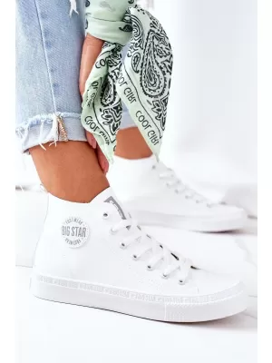 Női bőr bokacsizma BIG STAR GG274016 WHITE Big Star Shoes