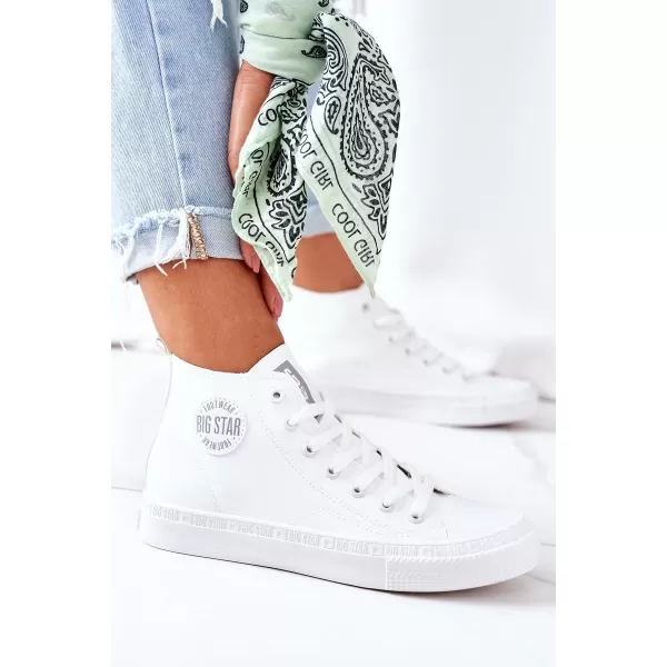  Női bőr bokacsizma BIG STAR GG274016 WHITE Big Star Shoes 