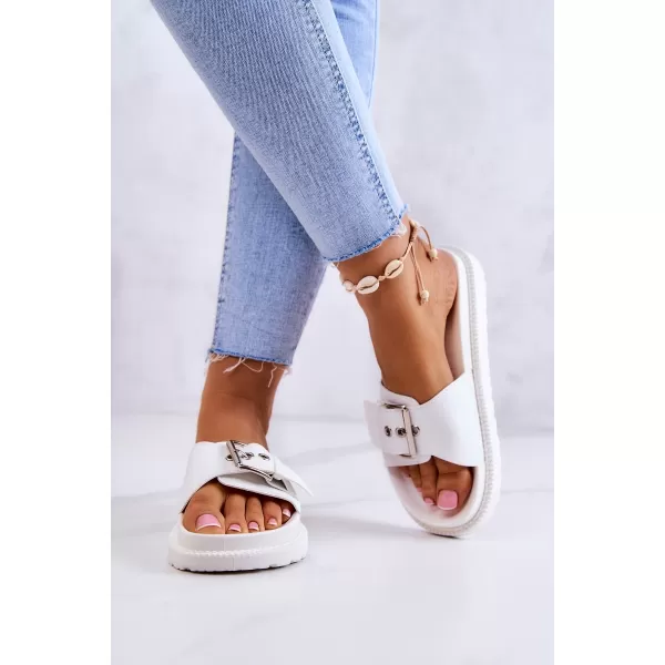  Női divatpapucs BIG STAR JJ274A309 WHITE Big Star Shoes 